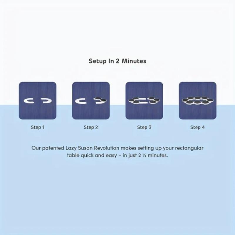 Round Rotating Turntable, 1 Count Plastic Rotating Orbit with 8 Counts Plates