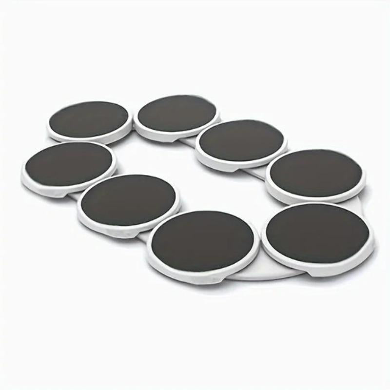 Round Rotating Turntable, 1 Count Plastic Rotating Orbit with 8 Counts Plates
