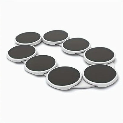 Round Rotating Turntable, 1 Count Plastic Rotating Orbit with 8 Counts Plates