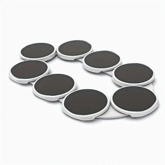 Round Rotating Turntable, 1 Count Plastic Rotating Orbit with 8 Counts Plates
